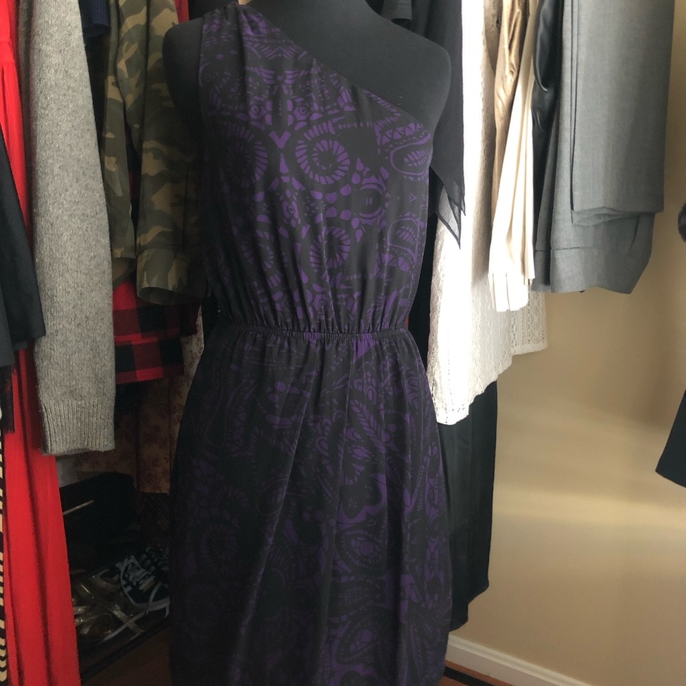 Purple One Shoulder Dress!